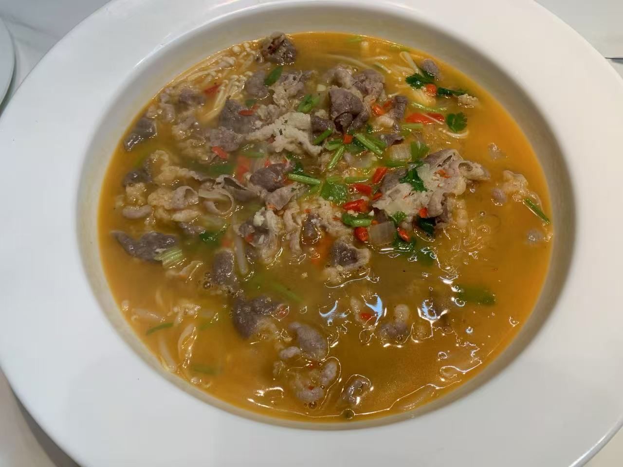 牛バラ・えのき・春雨酸味煮込み