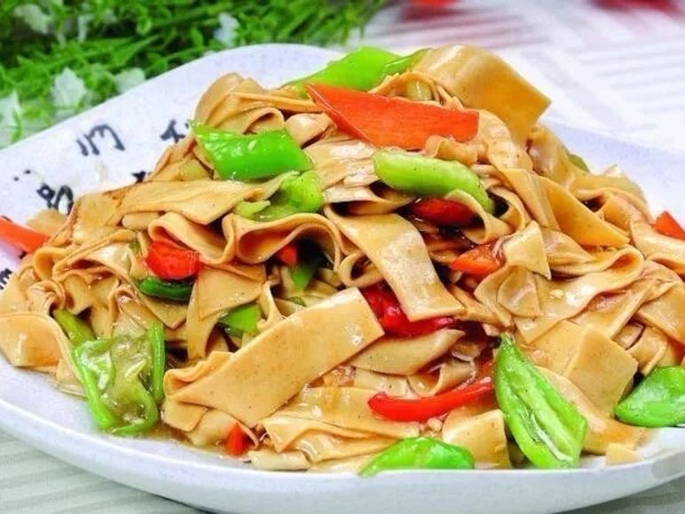 青唐辛子と干豆腐の炒め